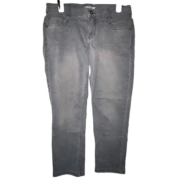 Free People Capri Pants SIZE 29 Gray 61855-16515125 Cotton stretch Cropped Jeans - Picture 1 of 8
